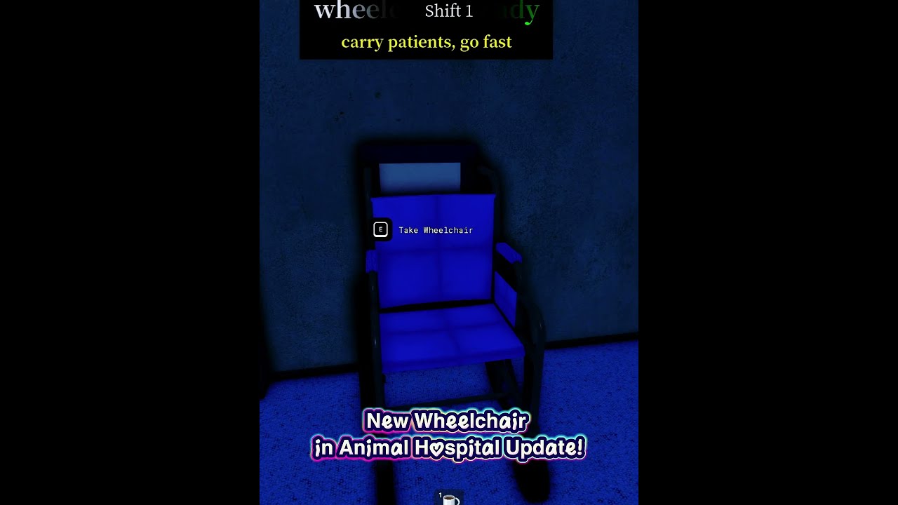 New wheelchair update in Animal Hospital! 🎉 #roblox #animalhospitalroblox
