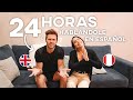 24 HORAS HABLÁNDOLE ESPAÑOL A MI NOVIO INGLÉS | What The Chic
