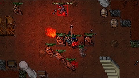 Rookgaard Minotaur Hell with Spears