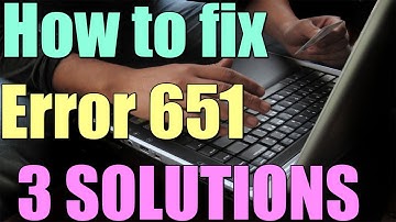 How to fix Error 651 in Windows 11/10/8 I 3 SOLUTIONS 2025