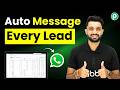 Send Instant WhatsApp Messages to New Facebook Leads