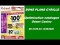 Optimisation catalogue Géant Casino du 01/06 au 14/06/2020