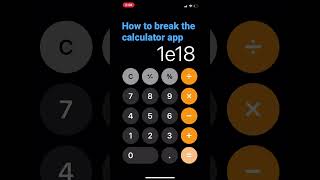 How to break the calculator app screenshot 1