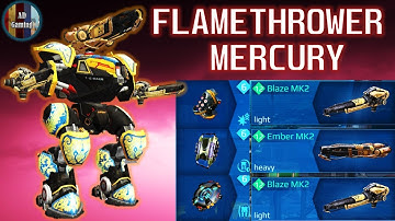Flamethrower Mercury With Anti Control Grilling Enemies In Champion League - War Robots MK2 Gameplay