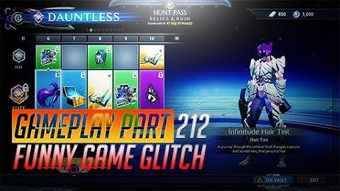 Dauntless PS4 Part 212 v1.3 - Funny Game Glitch My Missing Face in Hunt Pass LOL