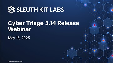 Cyber Triage 3.14 Release Overview (New UIs, Hayabusa, Baselining, and Much More)