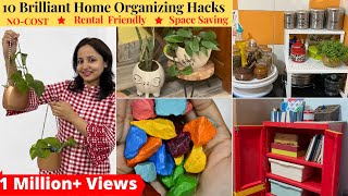 10 Brilliant NO COST Home Organization Ideas | Zero Cost Home Organizing Hacks | Urban Rasoi