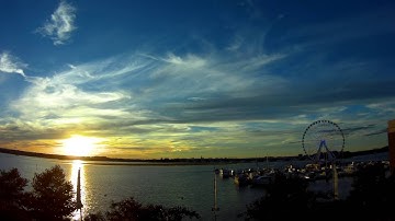 Time lapse sunset at National Harbor shot with Gitup Git2