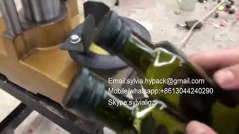 Semi automatic aluminum lid cap ropp sealing capping machine for glass bottles