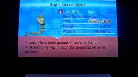 Pokemon Y - Shiny Onix!