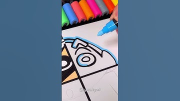 One Drawing, But 4 Different Styles! Pt.2 [Crayon Shin-chan] #Shorts