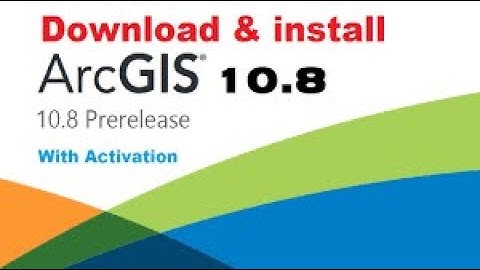 How to install ArcGIS 10 8