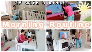 Young Mom Of 3 Morning Routine Fall 2023