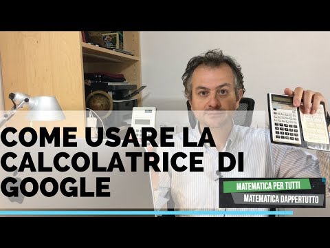 Video: Come Usare Una Calcolatrice Di Google