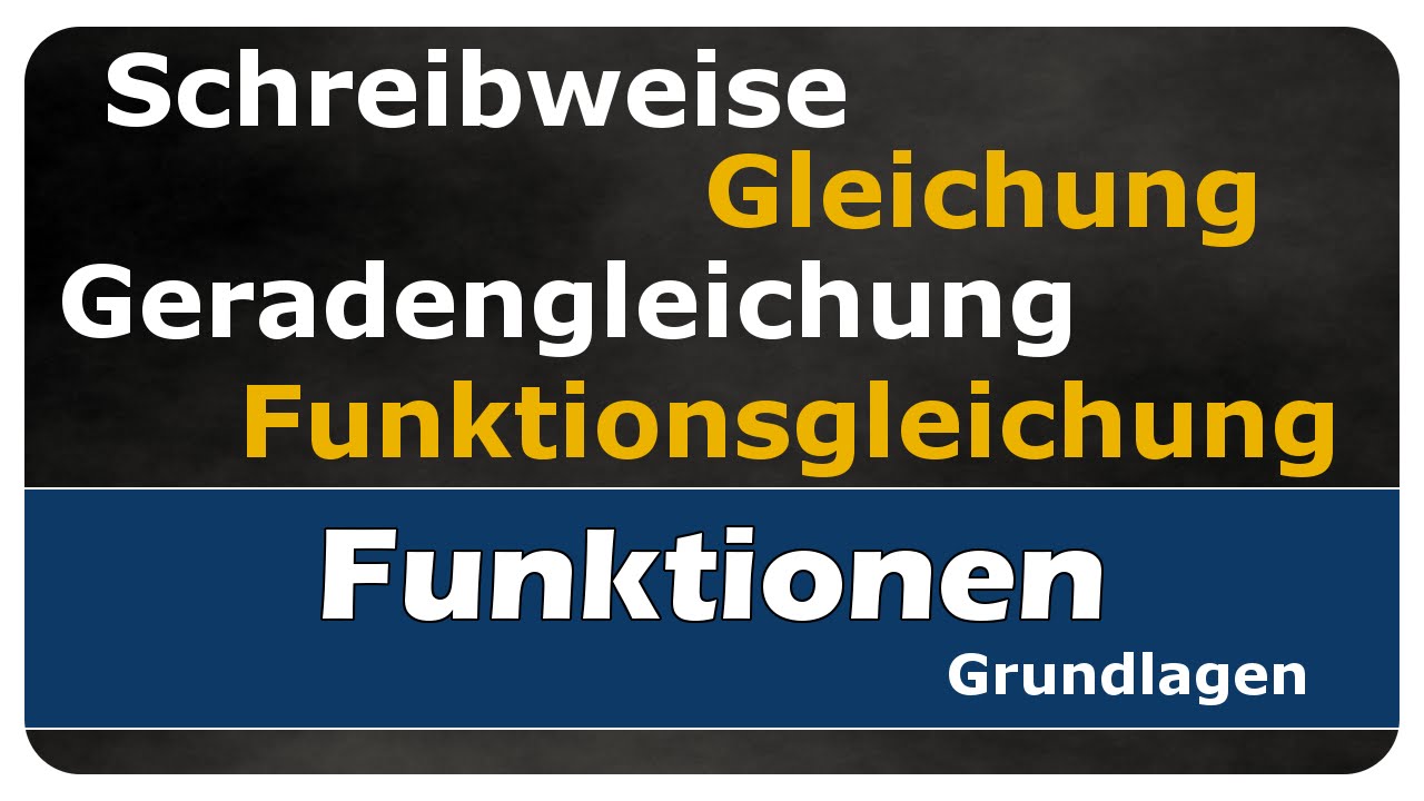 Vorschaubild zum Lernvideo "Let's Learn Unterschiedliche Schreibweisen von Gleichung, Geradengleichung und Funktionsgleichung"