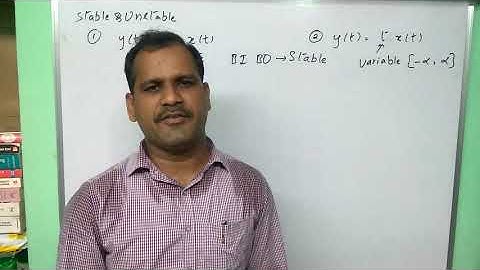 stable and unstable systems - GATE practice example - signals and systems