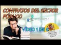 Oposiciones administrativo del Estado: Ley de Contratos del sector público. Conceptos básicos (1/8)