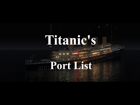 Titanic's Port List While Sinking