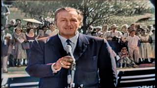 Walt Disney's Dedication of Disneyland (Colorized)