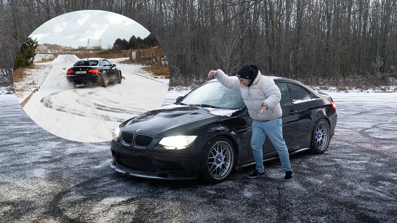 Первая поездка по снегу на моей BMW E92 M3! — На летних шинах 🤦‍♂️