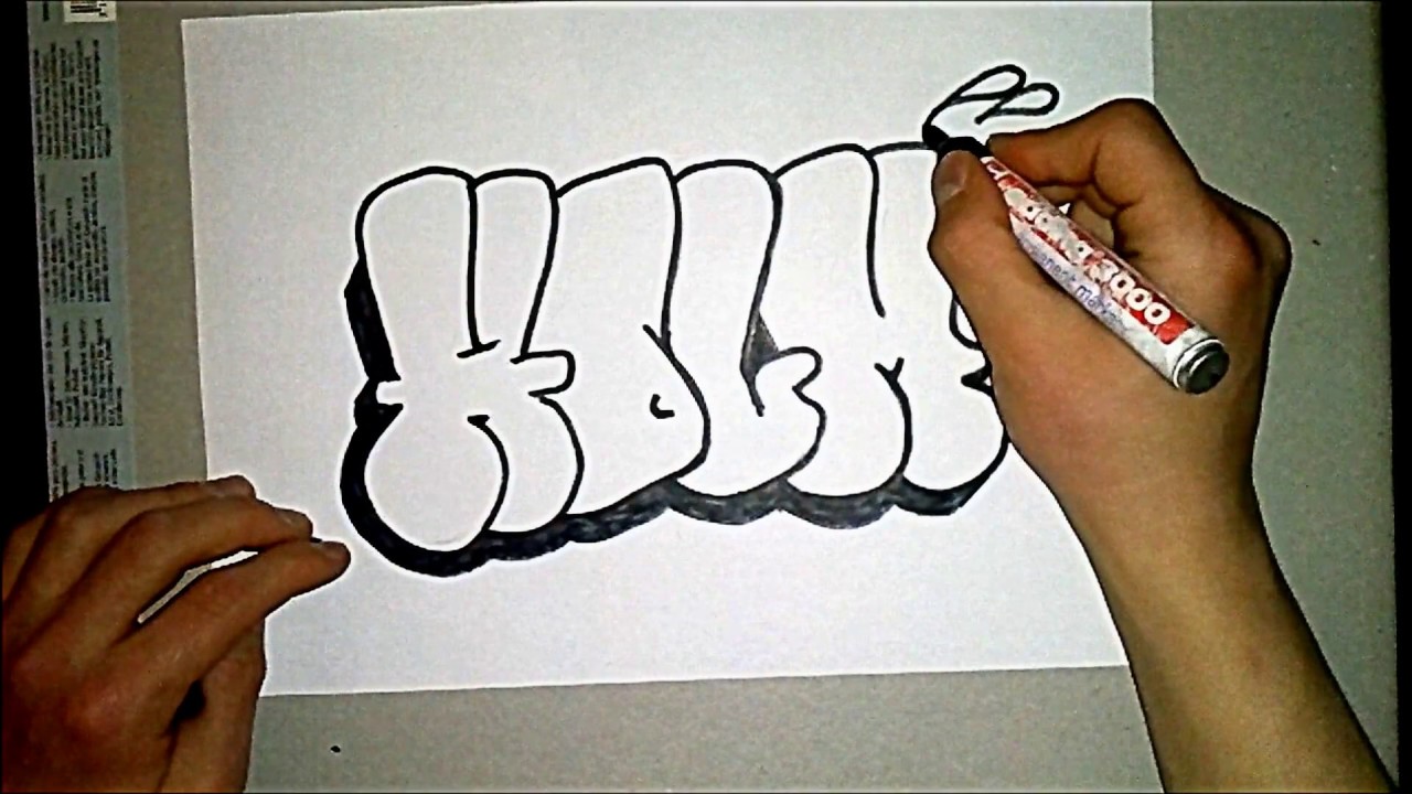 graffiti alphabet throwie style HDGratis.