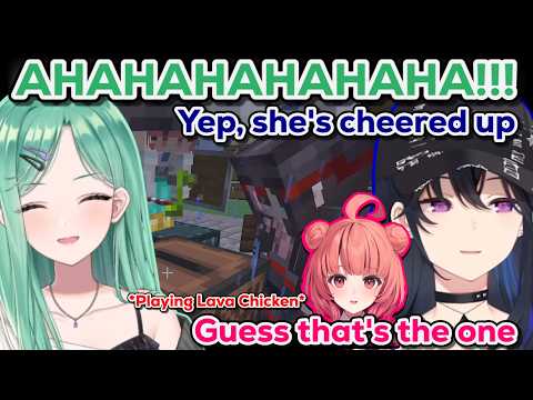 Hinano Vibes to Minecraft Movie's Lava Chicken【VSPO | ENG SUB】