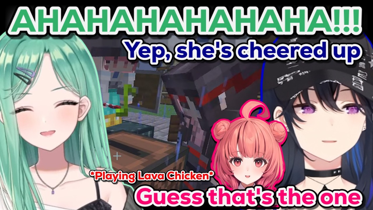 Hinano Vibes to Minecraft Movie's Lava Chicken【VSPO | ENG SUB】