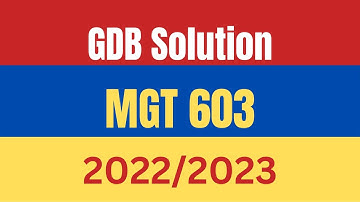 MGT 603 Correct GDB solution 2022 with vulearningpoint