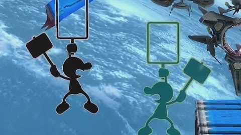 [SSB4] Mr. Game & Watch Two Judge 9s hit