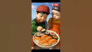 Squid Game AI Eating Sushi Edible Slime ASMR #squidgame #squidgame2 #ai #asmr