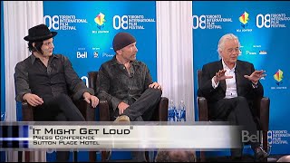 Jimmy Page, The Edge, Jack White - It Might Get Loud Press Conference (Toronto 2008)
