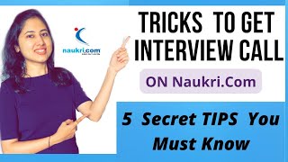 How to get  Interview Calls from Naukri.com, Naukri.com Tips, Naukri.com search jobs in india