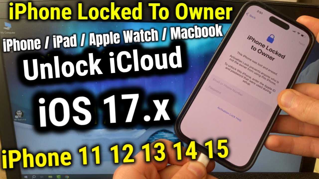 iCloud Unlock iPhone Locked To Owner Bypass iOS 17 iPhone 15 14 13 12
