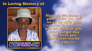 Marie Poleon John memorial