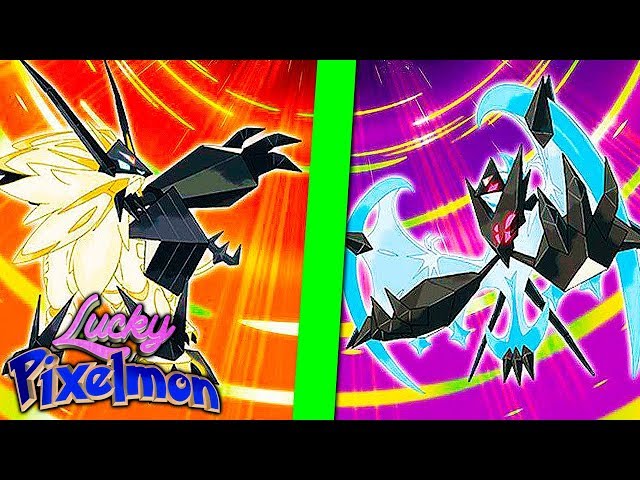 Dusk Mane Necrozma shiny vs Dawn Wings Necrozma shiny no Minecraft 