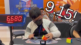 9.15 NR 3x3 One-Handed Average! (Former)