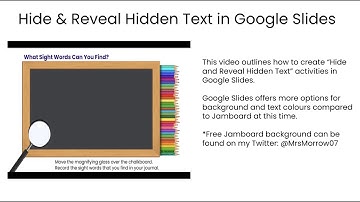 Creating Hide & Reveal Hidden Text Activities in Google Slides