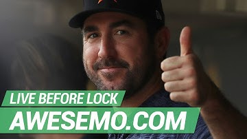 MLB DFS Live Before Lock - Wed 4/22 - DraftKings FanDuel Yahoo - Awesemo.com
