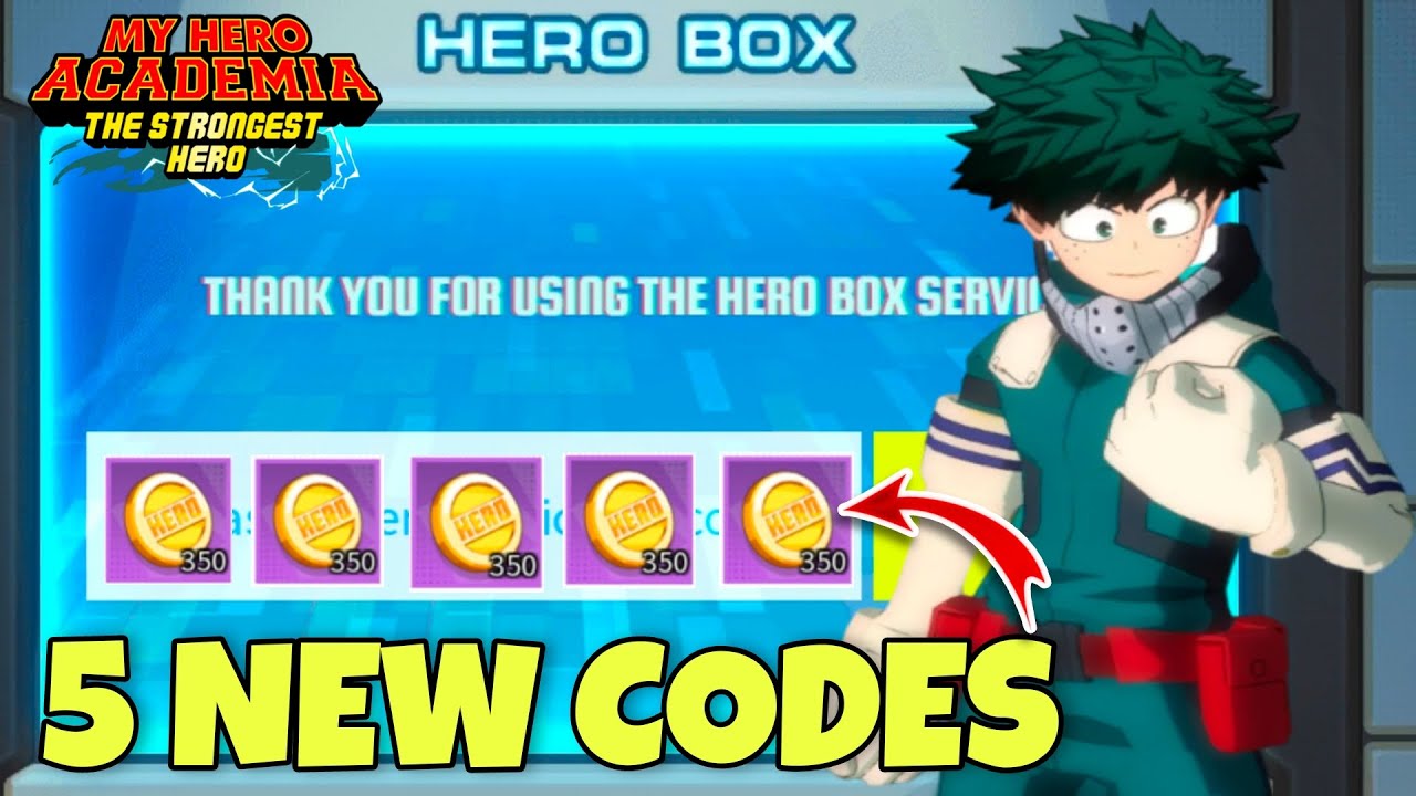 3 New My hero academia the strongest hero codes april 2022