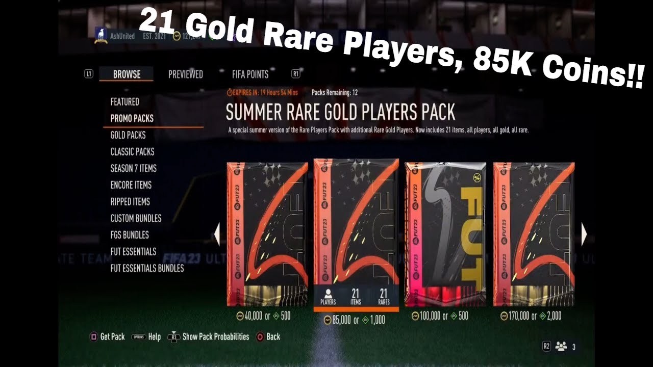 The Summer Rare Gold Players Pack! This Is What You Get! FIFA 23