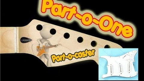 Build a Custom Stratocaster Guitar from parts - Loaded Pick guard - Part-o-caster Part 1