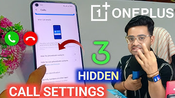 3 Hidden Call Features 🔥 All OnePlus Phone 🤳 New Calling Settings Android Phone 