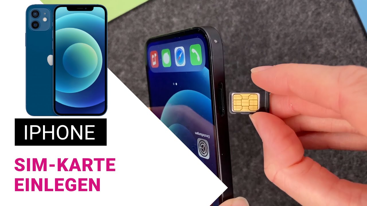 Iphone Die Sim Karte Hat Eine Sms Gesendet iPhone SIM Karte einlegen 2021 - YouTube