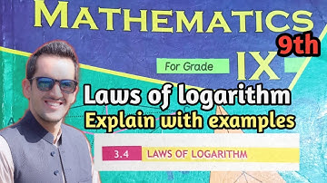 9th Maths/Kpk textbook Peshawar/Laws of logarithms/exercise 3.5 #KnowledgeHome#Urdolecture
