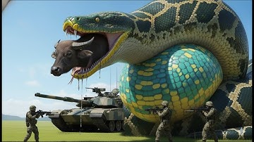 Giant Python Attacks Poor Buffaloes- What the Heroes Did Will Shock You!