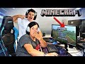 MI MADRE JUEGA A MINECRAFT POR PRIMERA VEZ!!!