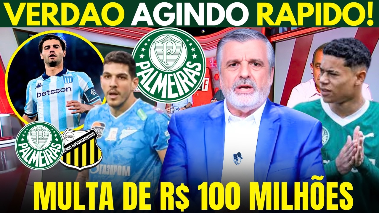 AGORA! NOTÍCIA GIGANTESCA NO PALMEIRAS! PASCOAL TROUXE INFORMAÇÃO DO VERDÃO!