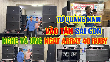 Dàn loa Line Array 40 Neo RUBY về Quảng Nam | Điện Máy RUBY
