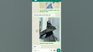 'angkatlah kepalamu ukhti' by : @MeyCh06 #fypシ #whastmock #fakechat #berandafypシ #pinterest
