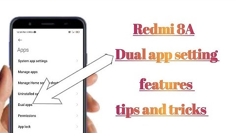 Redmi 8A Dual app setting features tips and tricks